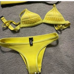 TRIANGL - yellow bikini set with matching bag